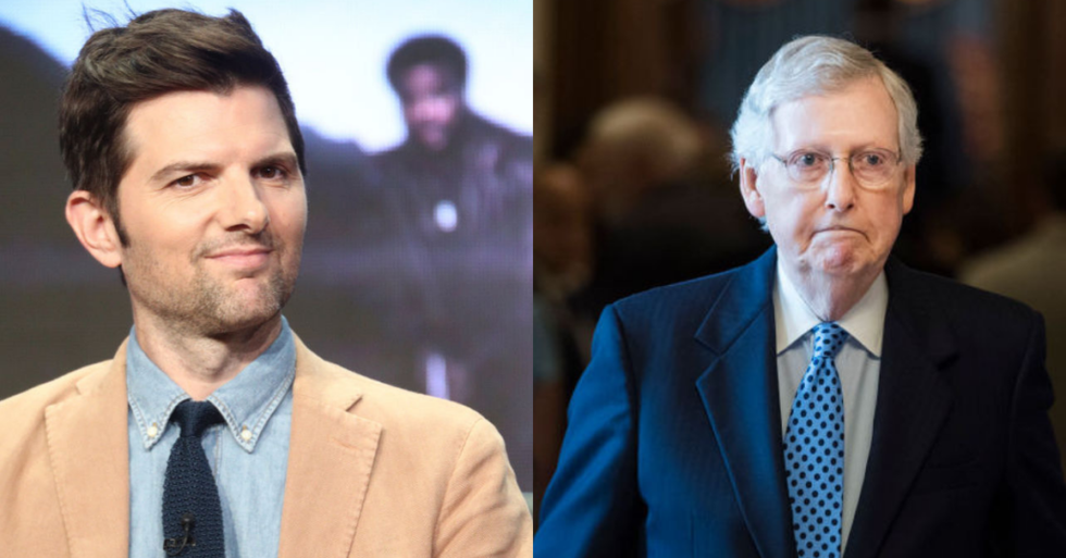 Mitch McConnell's Campaign Used a GIF of Adam Scott to Make a Questionable Point, and Scott Just Clapped Back Hard
