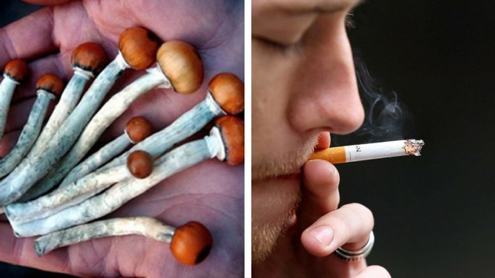 Could Tripping on Mushrooms Help You Stop Smoking?