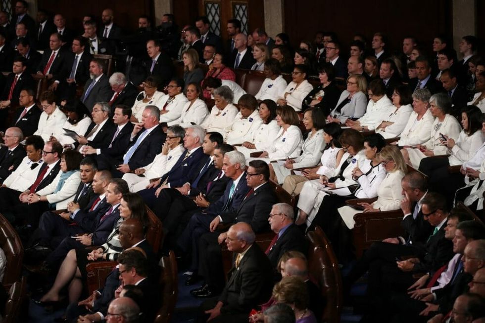 Here's What Was Up with Congresswomen In White (and Purple) Last Night