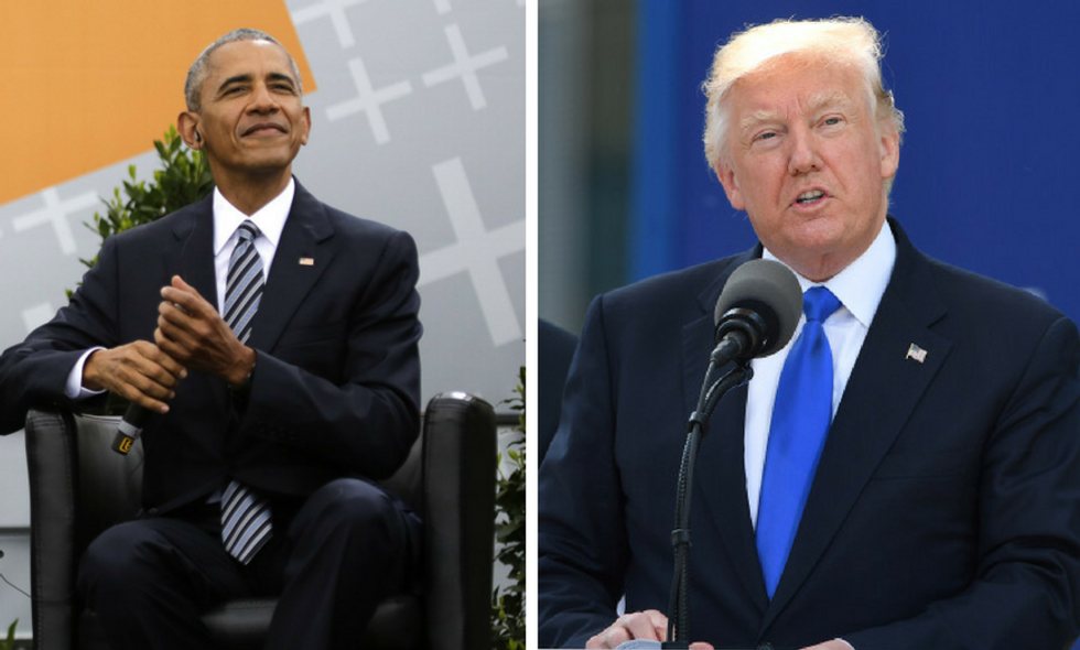 Simultaneous Europe Trips by Obama, Trump Form a Study in Contrasts