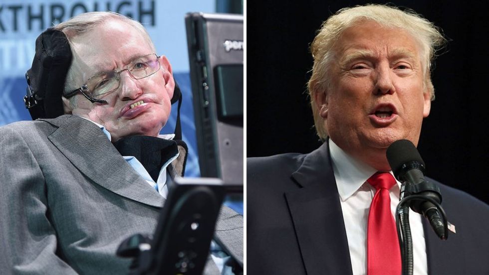 Stephen Hawking Issues Dire Prediction for What Trump Will Do To Earth