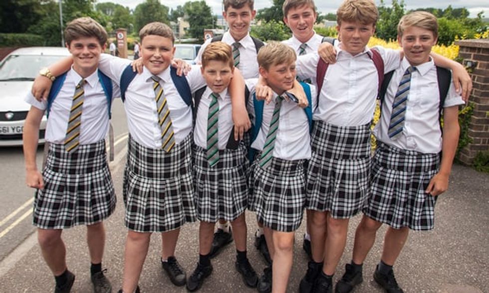 Boys Turn Tables On Traditional Dress Code Debate