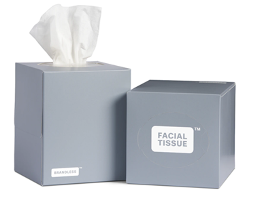 2 boxes of Brandless tissues