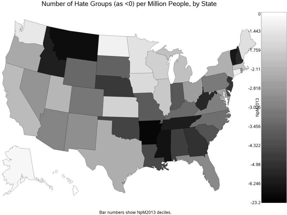 Southern Poverty Law Center's 'Hate Map' Tracks Hate Groups Around The U.S.