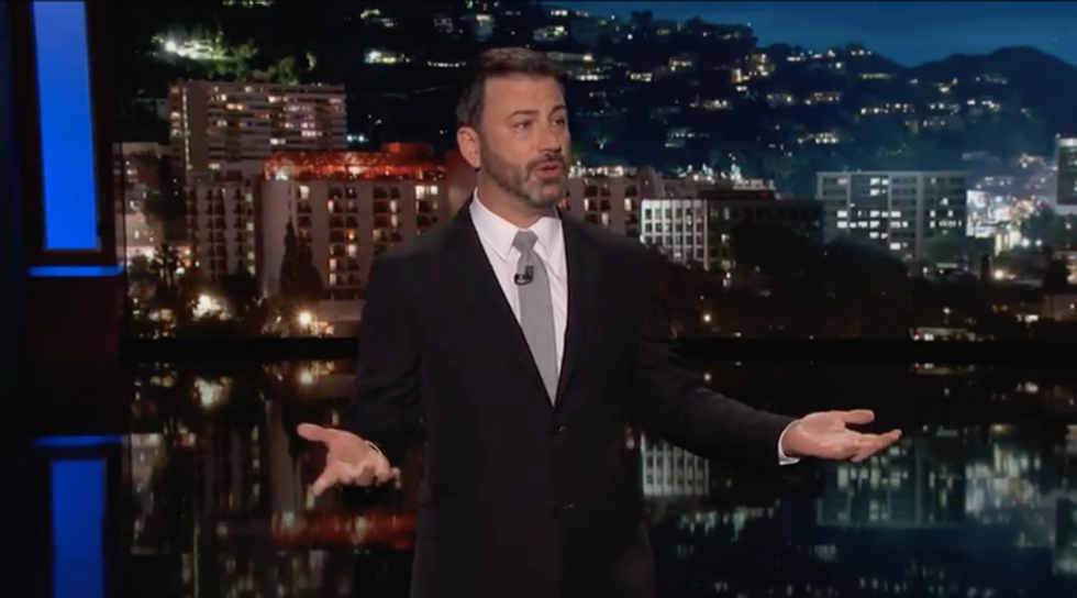 In An Emotional Monologue, Jimmy Kimmel Takes On The NRA And Congressional Republicans