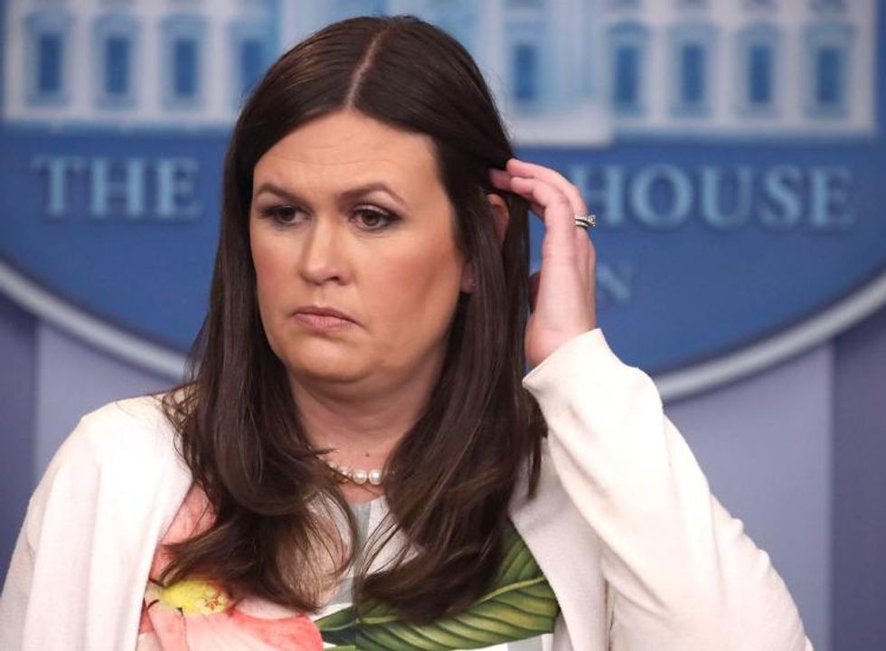 Sarah Sanders Repeated a False Claim About the Media and Osama bin Laden, and CNN Just Called Her Out