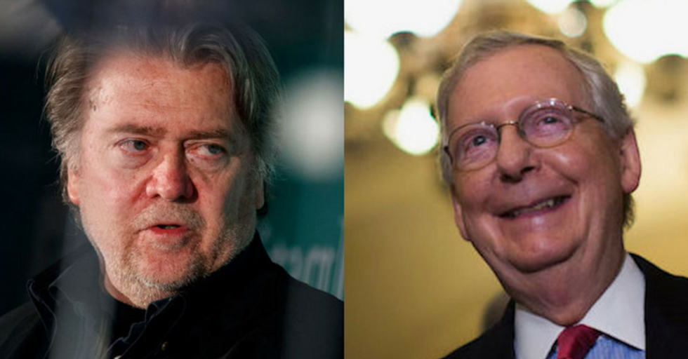 Steve Bannon Issues Threat to Mitch McConnell