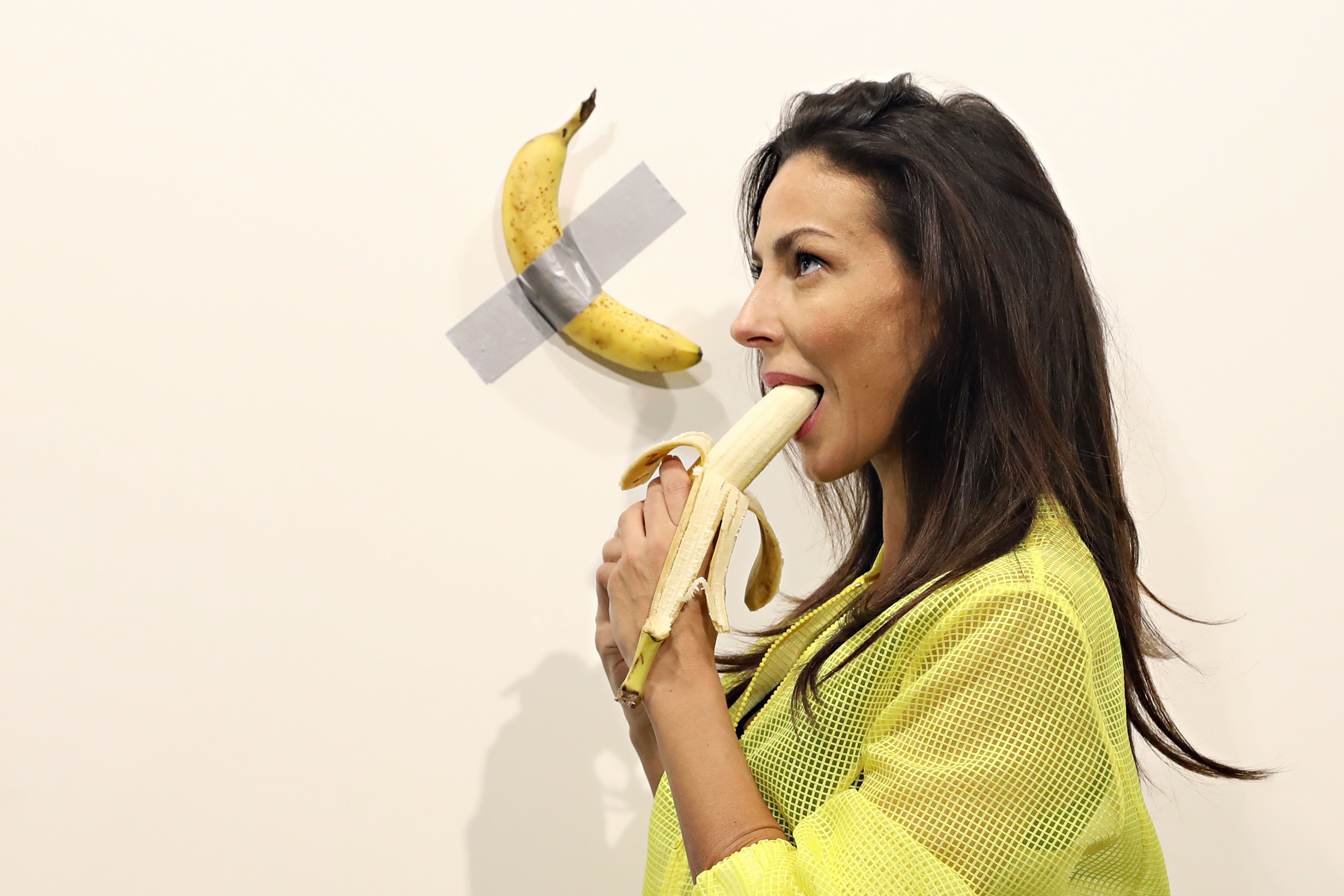 Performance Artist Eats The 120 000 Art Basel Miami Banana PAPER   Img 