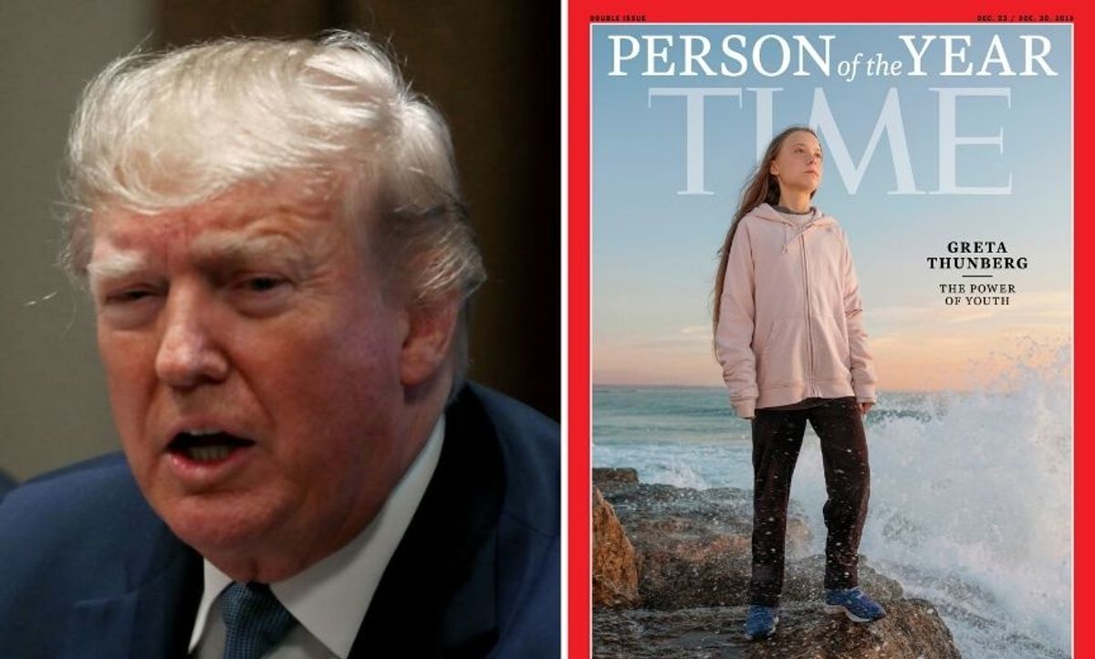 Trump's Campaign Tweeted a Doctored Time Magazine Cover of Trump's Head on Greta Thunberg's Body, and People Are Cringing Hard