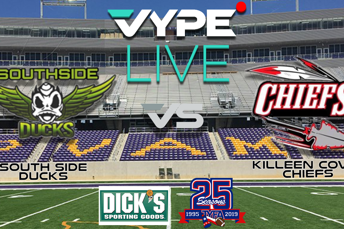 VYPE Live - TYFA Division 1 Juniors Championship: South Side Ducks vs. Killeen Cove Chiefs