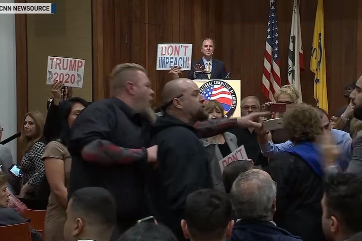 Trumpers Remember Armenian Genocide With Solemn Screams, Fisticuffs At Adam Schiff Event