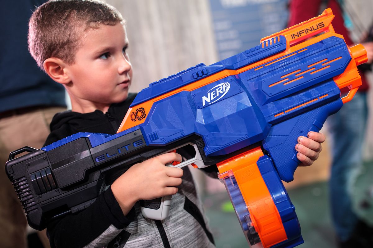 Nerf criticized for selling 'assault weapon' toys: 'How does promoting play with huge automatic weap...