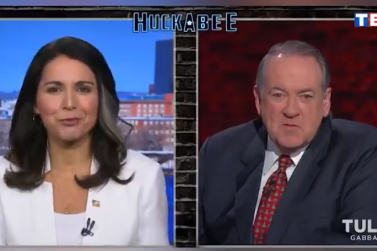 Tulsi Gabbard Just Hangin' With Mike Huckabee, Like Regular Democratic Candidates Do