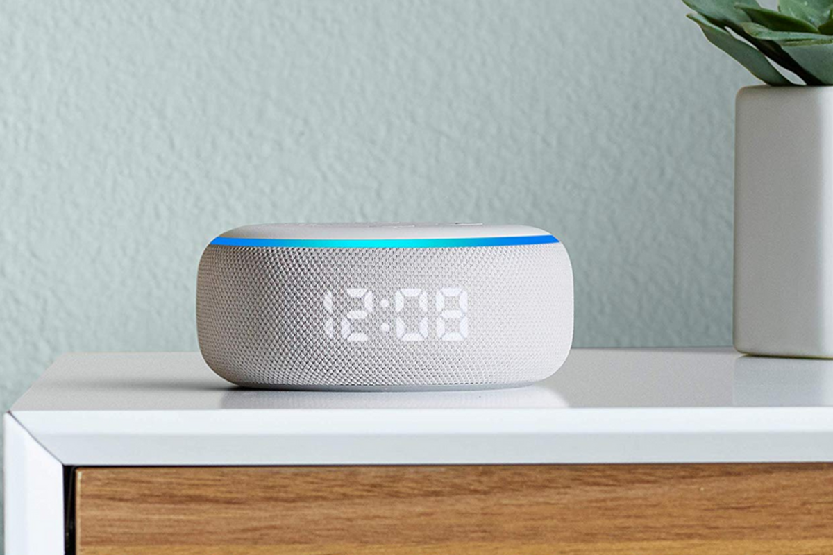 Amazon Echo Dot with clock smart speaker