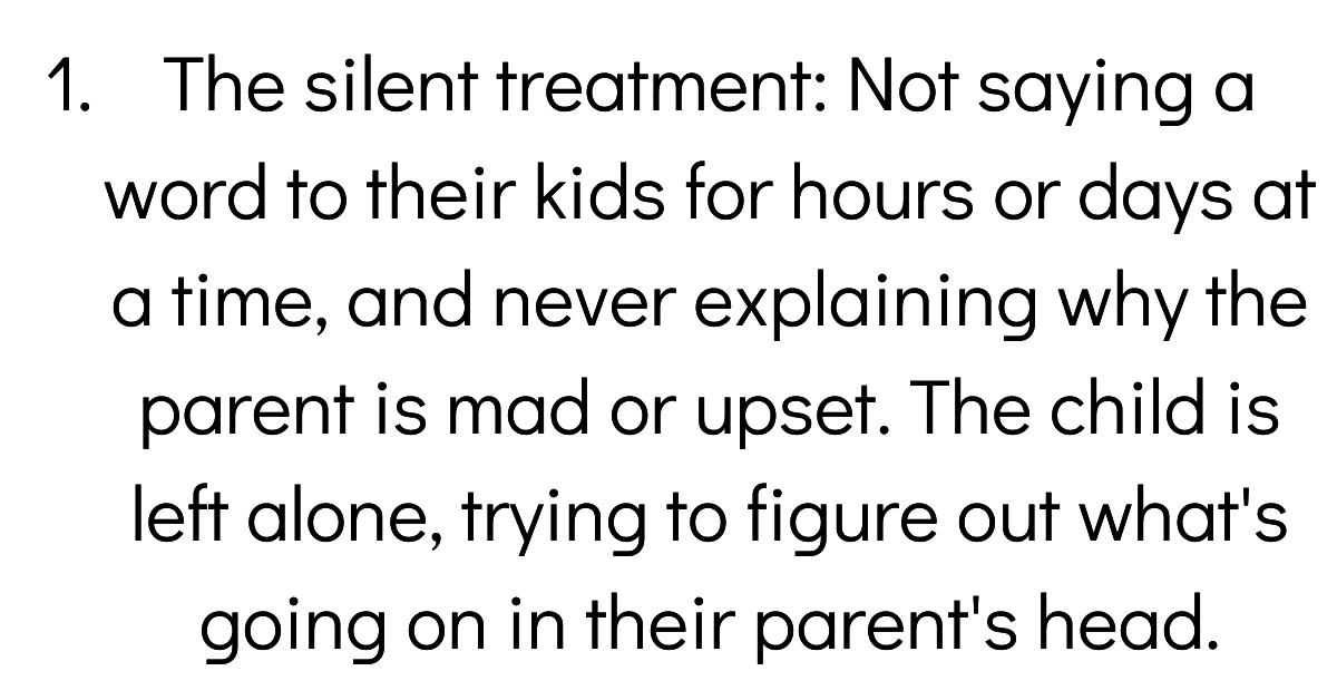 People Share How Parents Screw Up Their Children