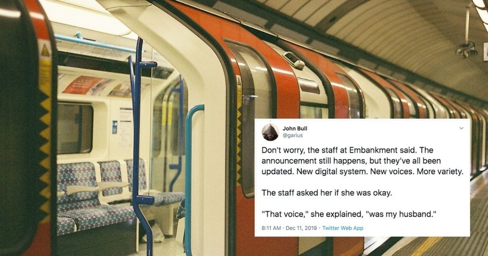 A unique voice at a London subway stop remains as an act of kindness to a grieving widow