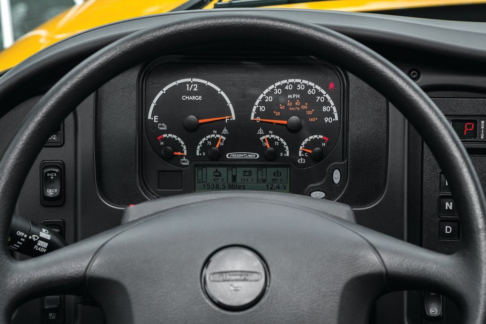 Electric bus dashboard