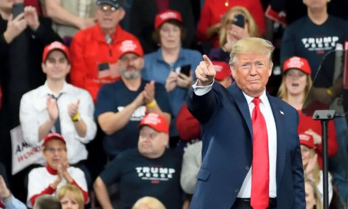 Trump's Supporters Have Been Touting Trump's 2020 Election With An Awkwardly Misspelled Hashtag