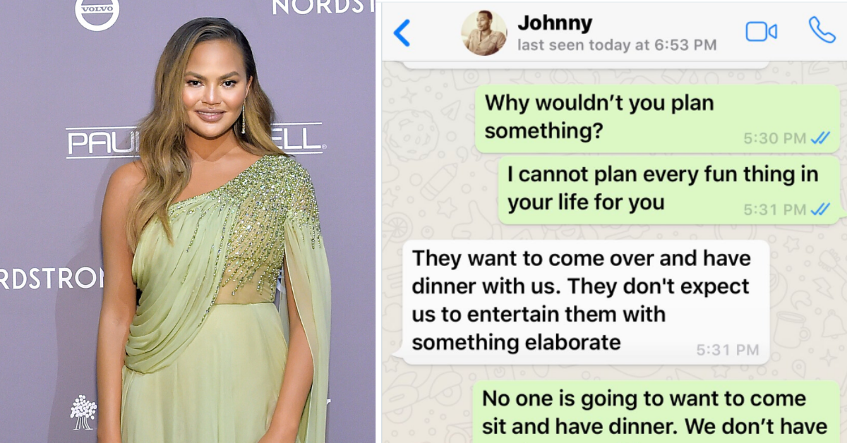 Chrissy Teigen Was None Too Pleased When Husband John Legend Invited 'The Voice' Cast Over For Dinner Unannounced