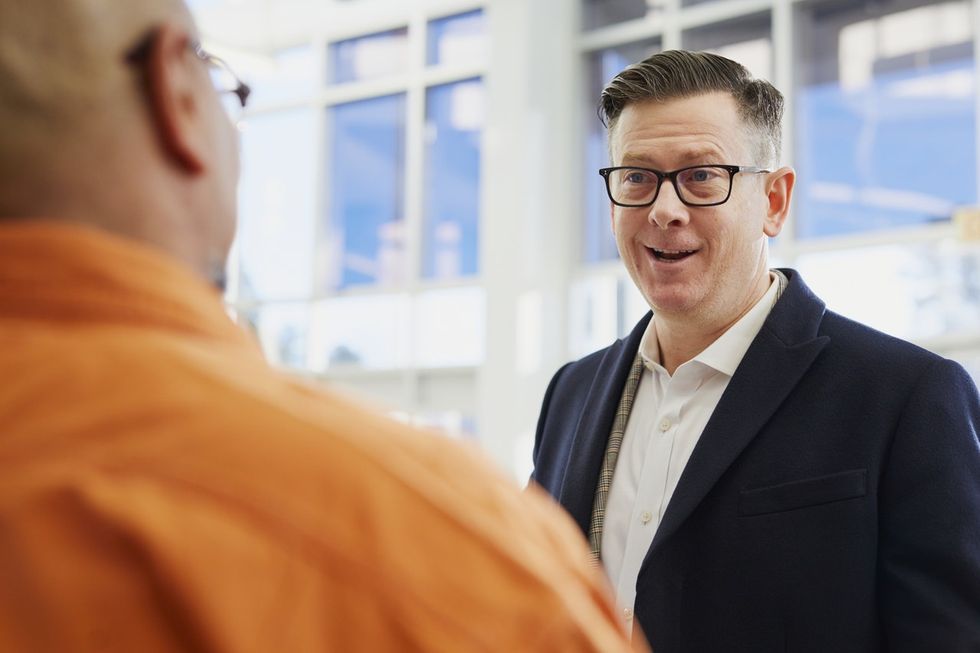 A job candidate negotiating his salary
