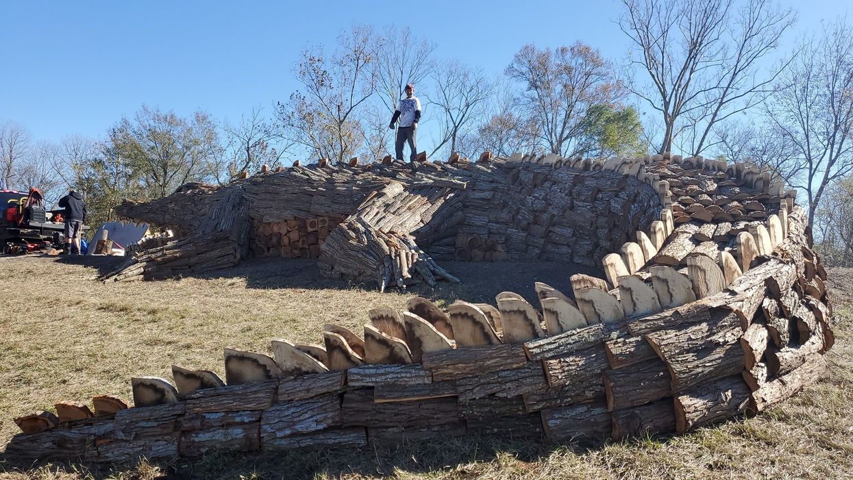 This Louisiana town is celebrating Christmas Eve with a massive, 60-foot alligator bonfire