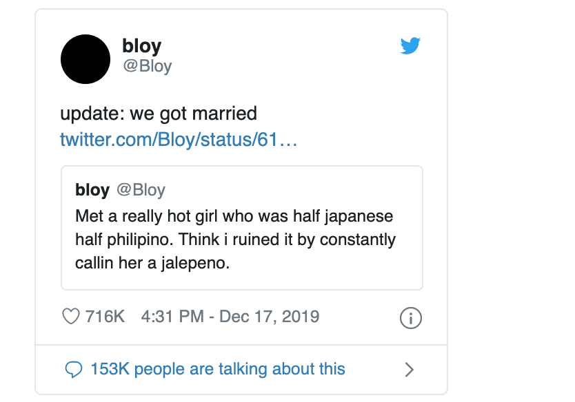 For a decade, a man's last tweet was a joke about a girl. 10 years later, he shared a happy ending.