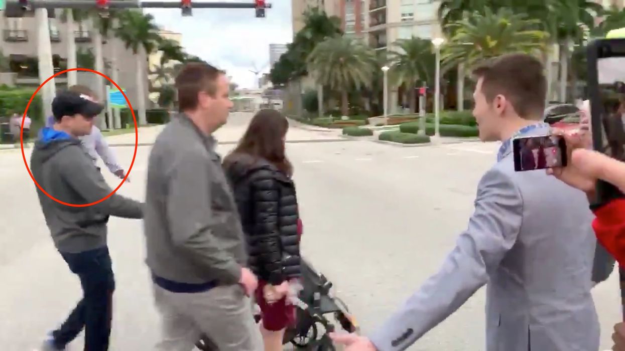 VIDEO: Ben Shapiro harassed by Holocaust denier as he is out with his pregnant wife and children