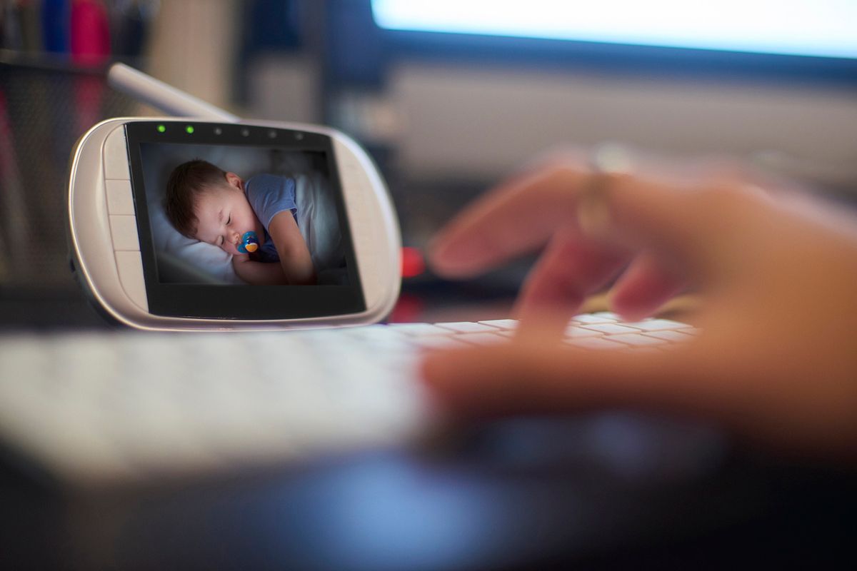 Stock photo of a baby monitor