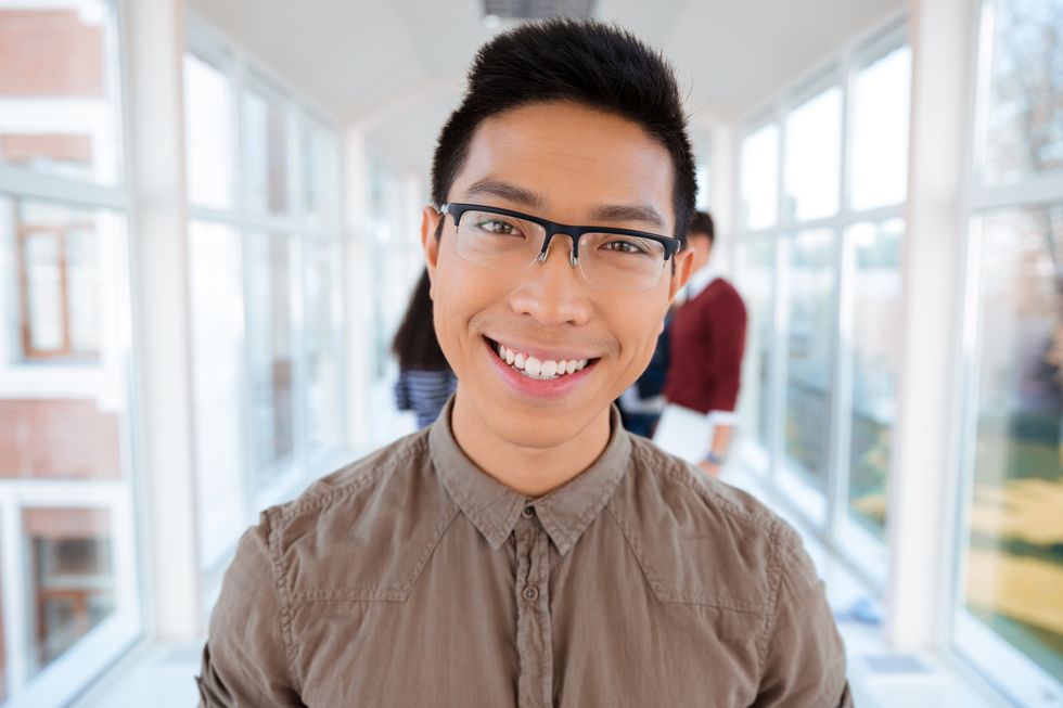 Photo of a man making a great first impression with a smile.