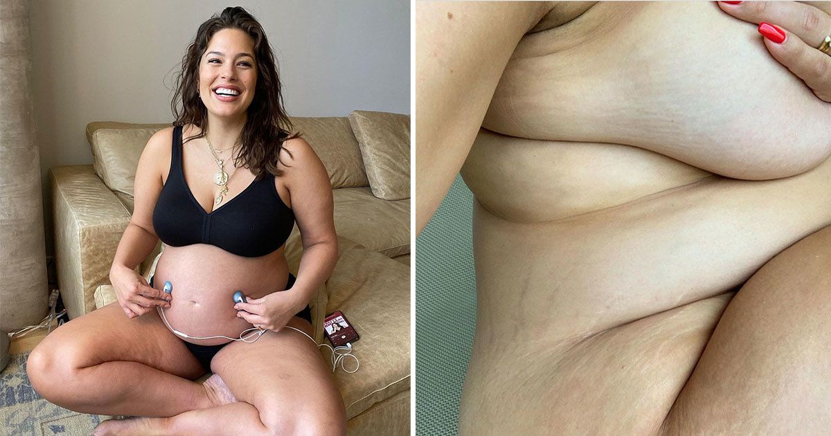 Pregnant Supermodel Porn - Ashley Graham shares empowering pregnancy photo - Upworthy