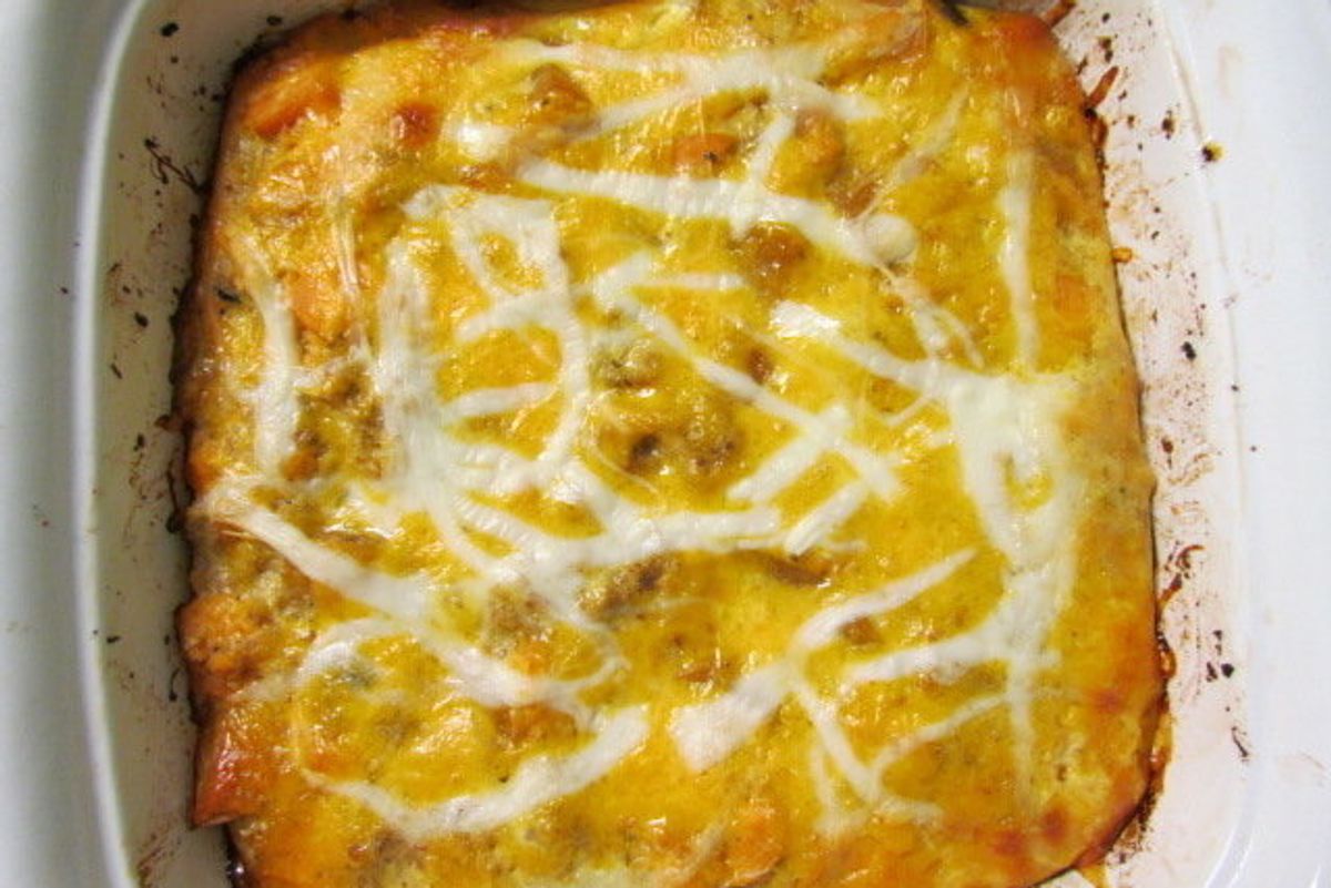 Eat This Leftover Stuffing Strata For Every Meal For The Rest Of Your Life Or Until It's Gone