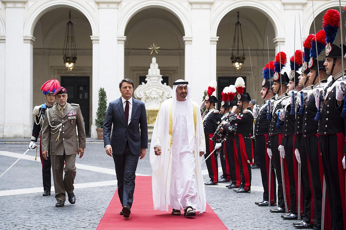 E Matteo d’Arabia continua il suo tour. Dalla cena a Riyad al palco di Abu Dhabi