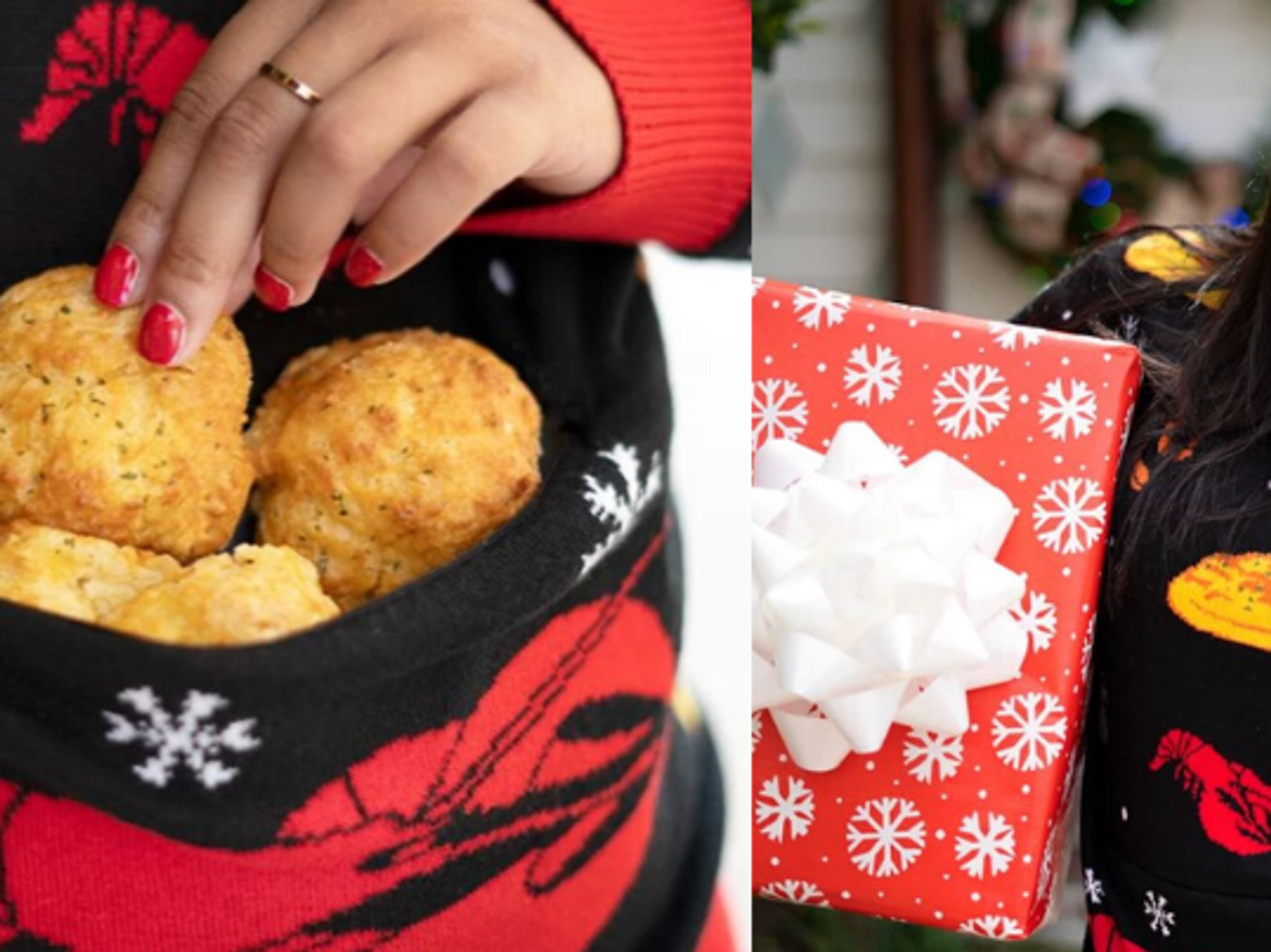 Red Lobster is selling a Christmas sweater with an insulated