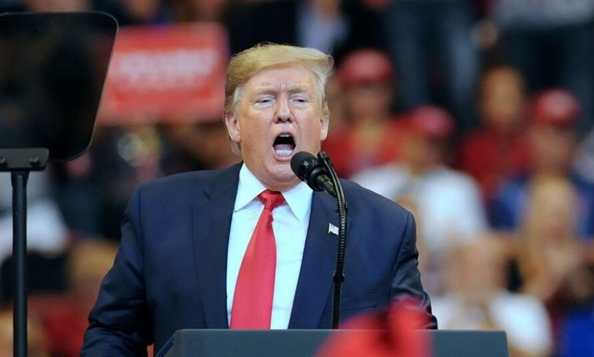 Rally Crowd Chants 'Bulls–t' To Echo Trump After He Touts Polls Saying Support For Impeachment Is Dwindling