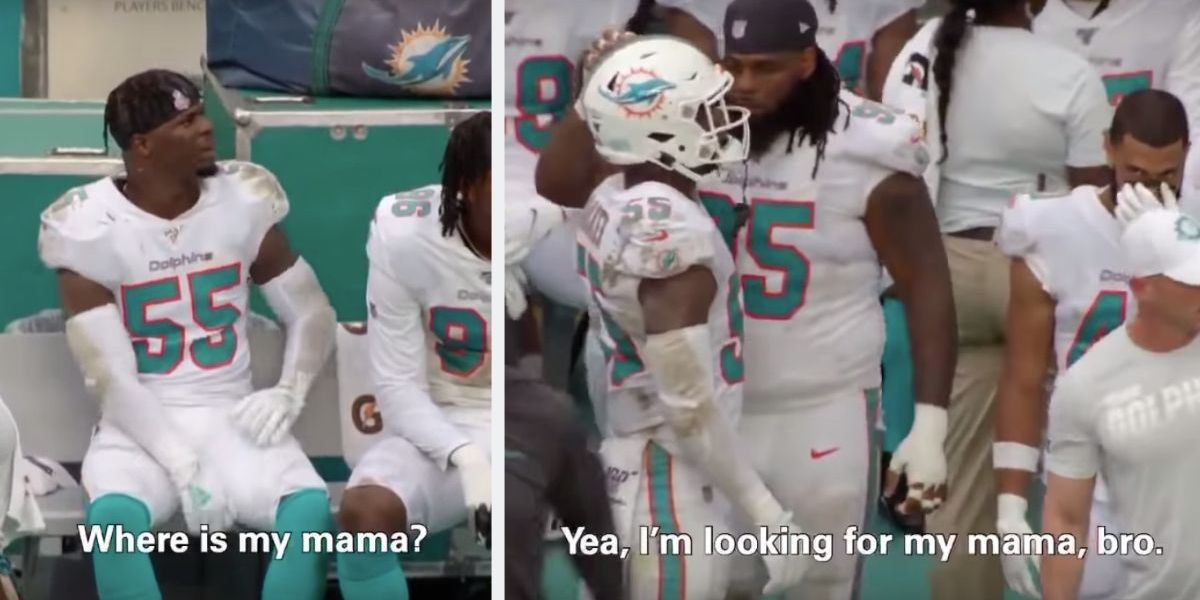 An Nfl Linebacker Was Caught On Mic Trying To Find His Mama