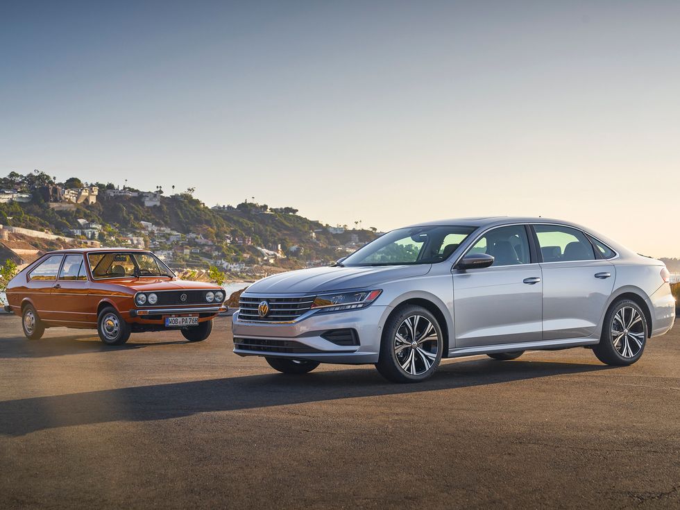 1977 Volkswagen Dasher and 2020 Volkswagen Passat