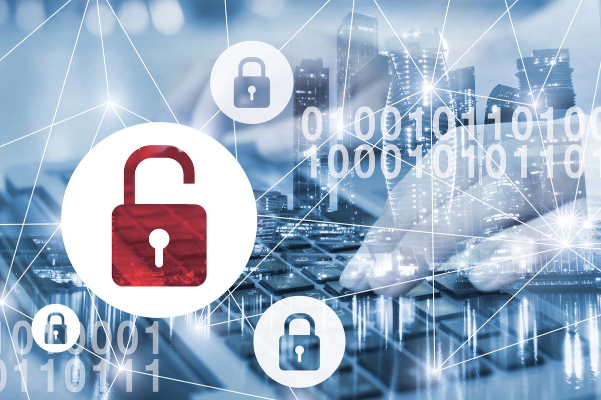 Data breach stock image