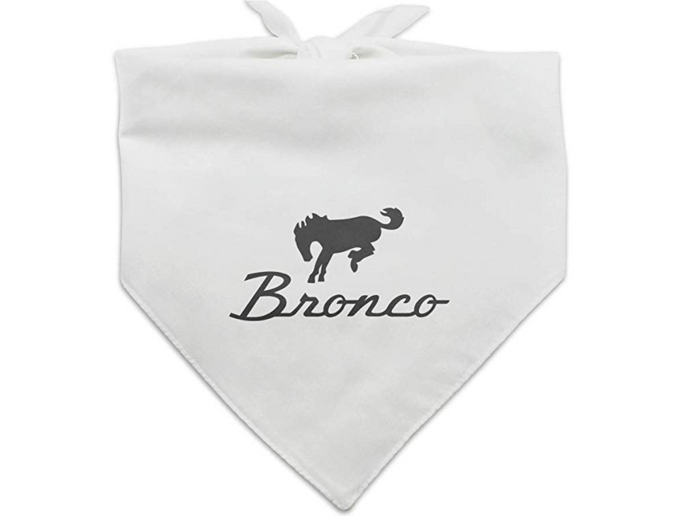 GRAPHICS & MORE Ford Bronco Chrome Logo Dog Pet Bandana