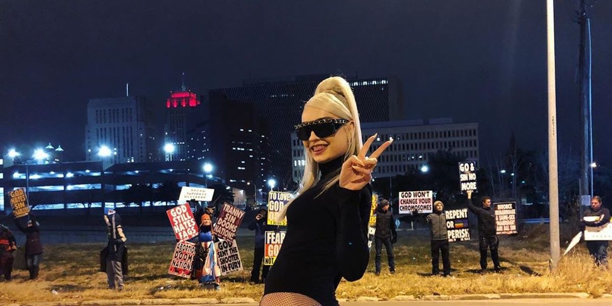 Watch Kim Petras Thot for the Westboro Baptist Church