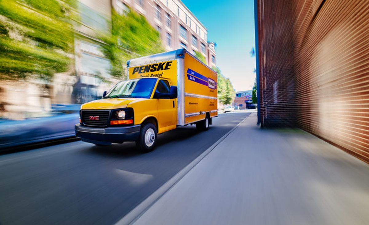 Penske truck driving