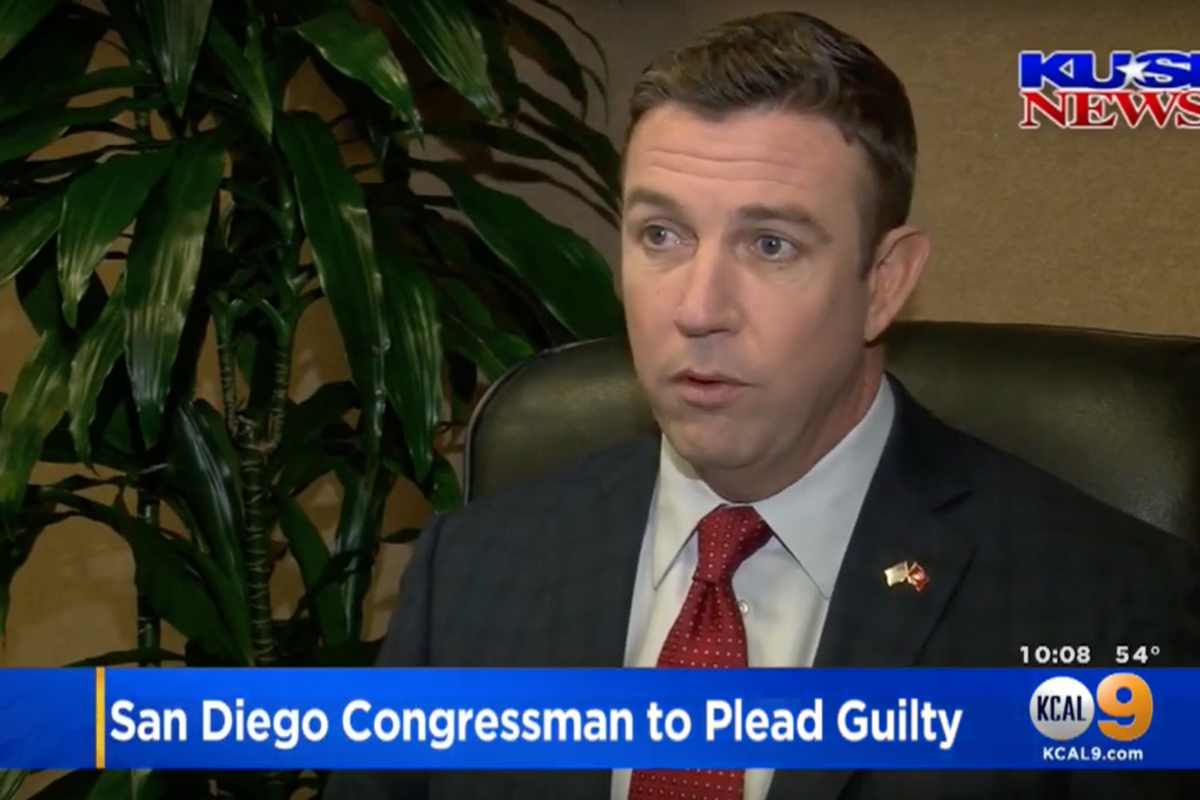 Rep. Duncan Hunter To Plead Guilty To Multiple Counts Of Being Duncan Hunter
