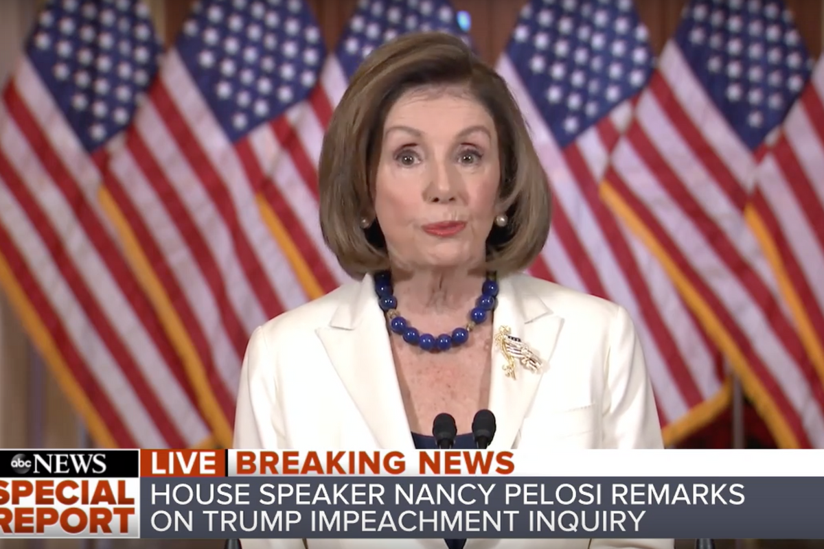 Nancy Pelosi Sticks Lump of Impeachment Up Trump's Stocking