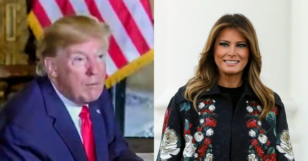 Donald Trump Was Just Asked What He Got Melania for Christmas, and His Answer Is Honestly Painful to Watch