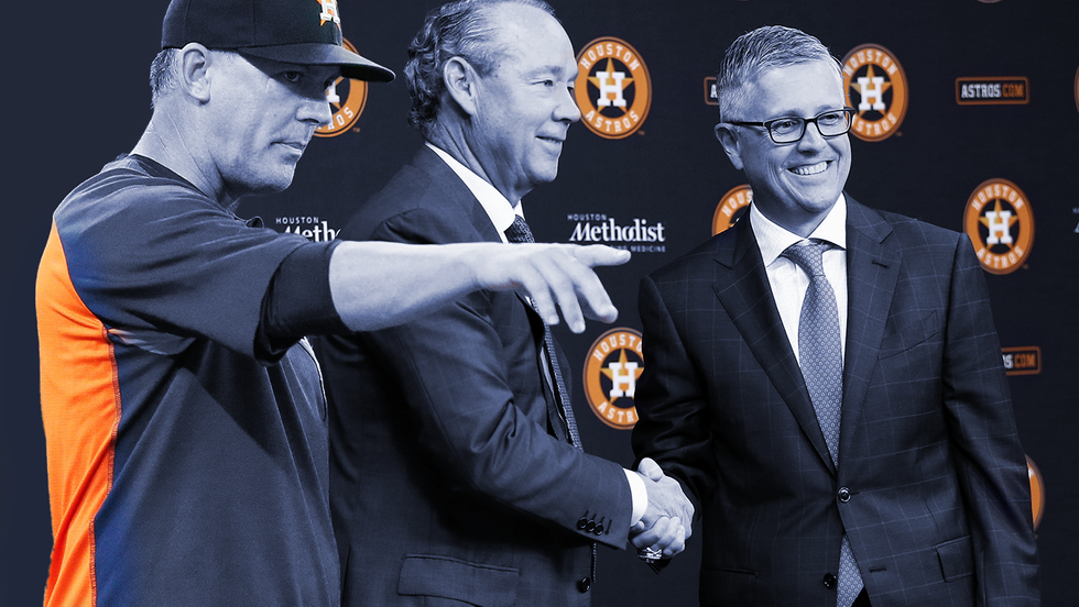 Astros Hinch Crane and Luhnow