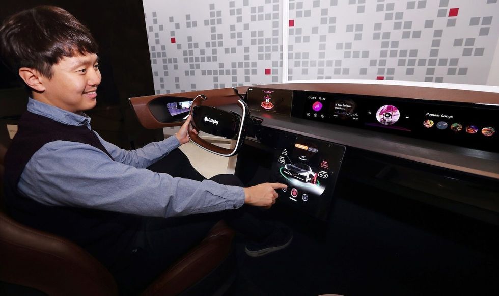 LG concept car interior