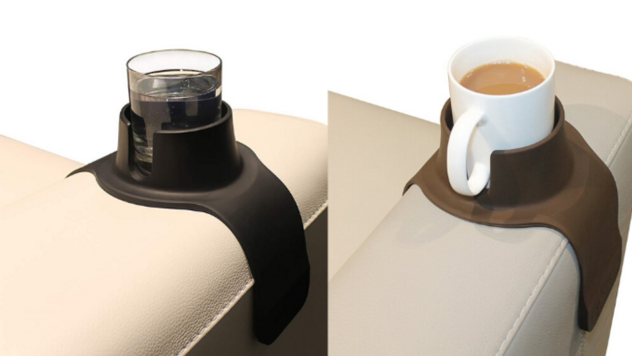 You can take this cup holder to use on any couch so your sweet tea's always nearby