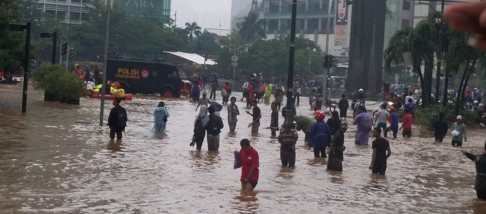 Flooding Has Turned Jakarta Into A Real-Life 'Waterworld'