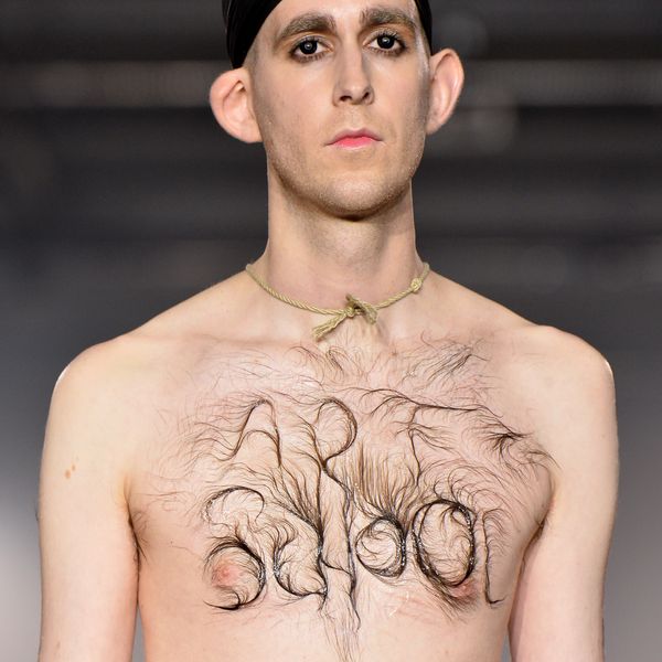 A Model's Chest Hair Morphed Into Body Art at Fashion Week