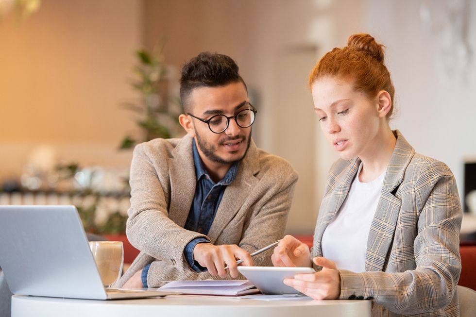 Young professionals practice better communication skills in the New Year