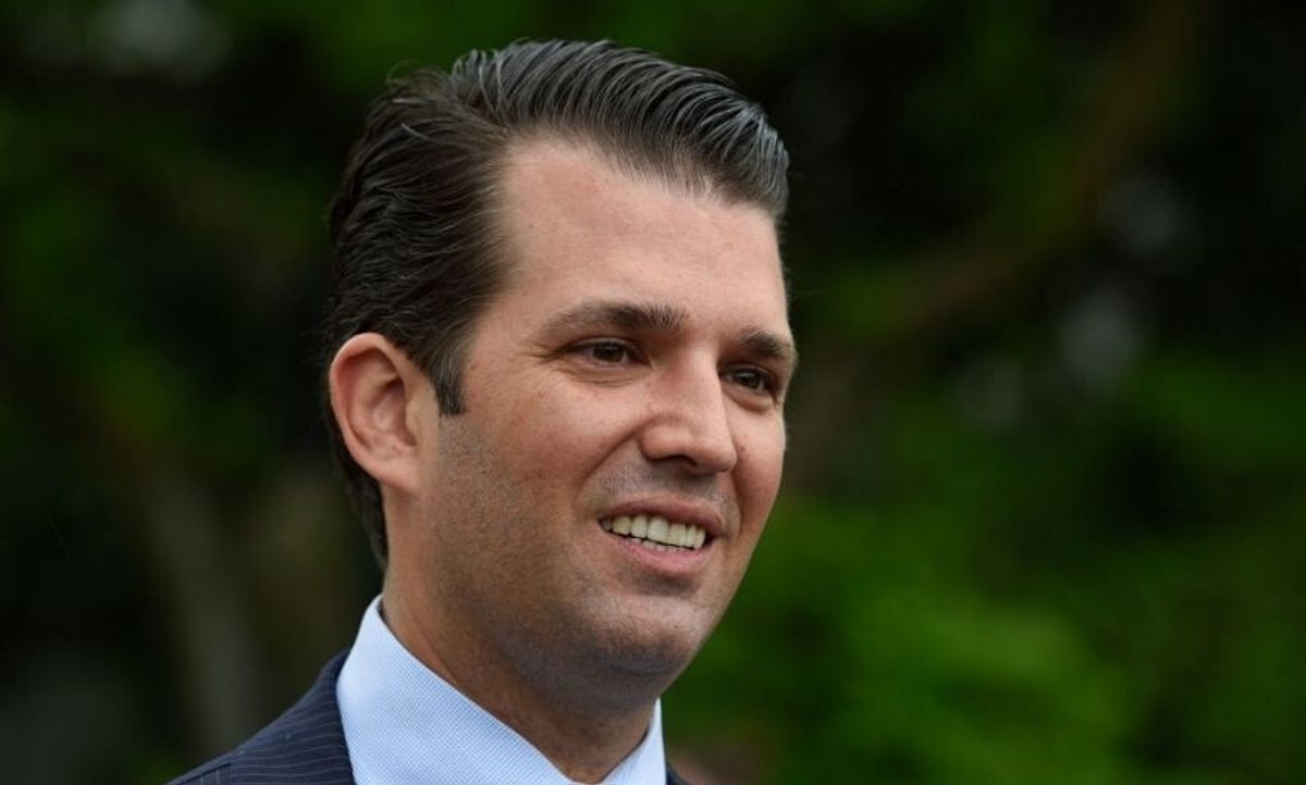 Don Jr. Is Getting Dragged for Showing Off an AR-15 Decked Out With a Likeness of Hillary Clinton Behind Bars
